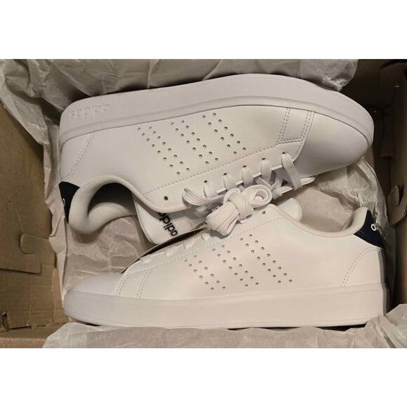 Adidas Advantage 2.0 White and Navy Blue 6.5 W - Picture 1 of 6